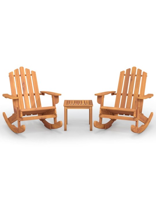 3dílná sada zahradního nábytku Adirondack masivní akácie