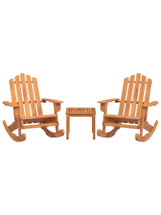 3dílná sada zahradního nábytku Adirondack masivní akácie