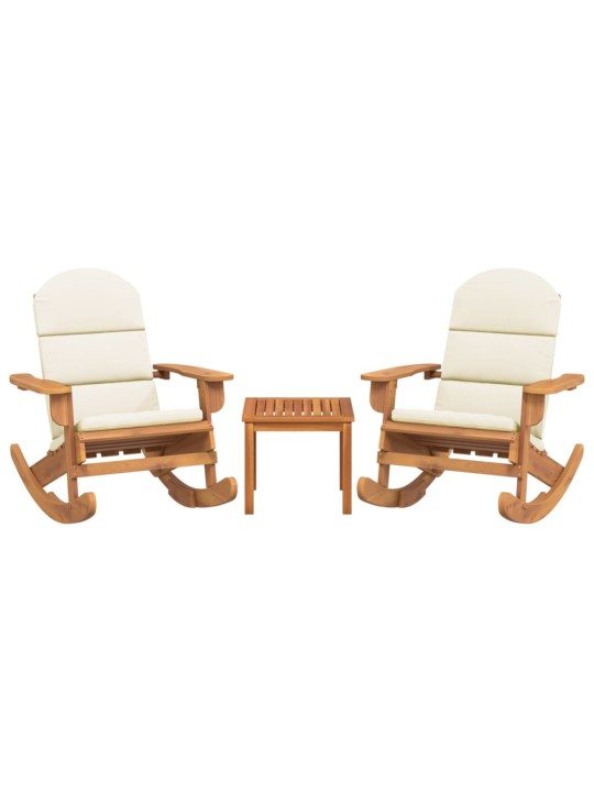 3dílná sada zahradního nábytku Adirondack masivní akácie