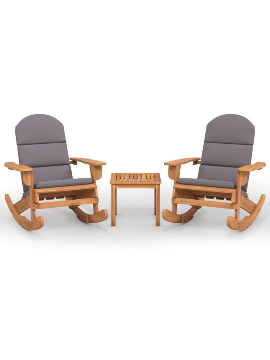 3dílná sada zahradního nábytku Adirondack masivní akácie