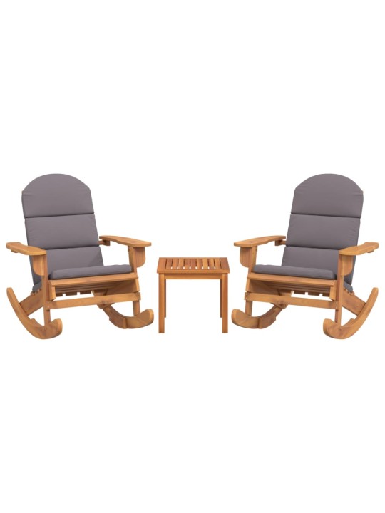 3dílná sada zahradního nábytku Adirondack masivní akácie