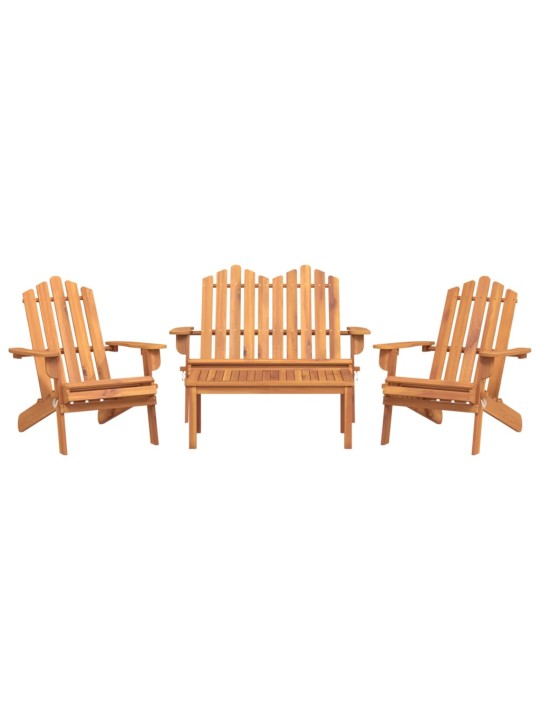 4dílná sada zahradního nábytku Adirondack masivní akácie