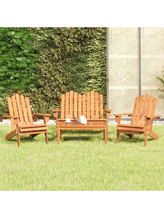 4dílná sada zahradního nábytku Adirondack masivní akácie