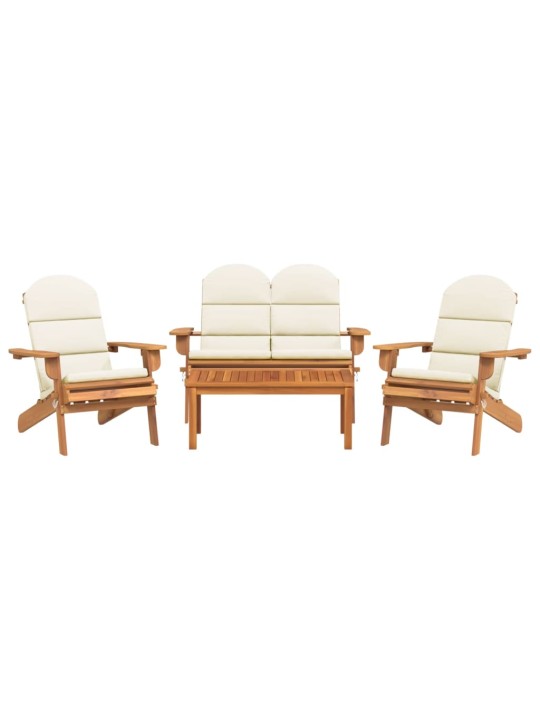4dílná sada zahradního nábytku Adirondack masivní akácie