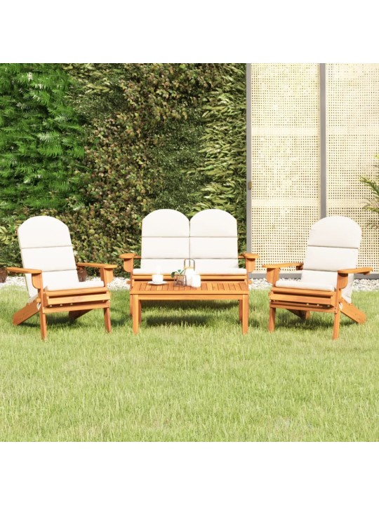 4dílná sada zahradního nábytku Adirondack masivní akácie