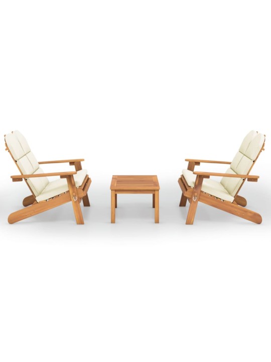 3dílná sada zahradního nábytku Adirondack masivní akácie