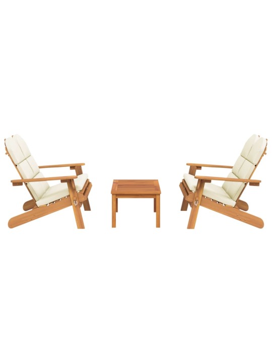 3dílná sada zahradního nábytku Adirondack masivní akácie
