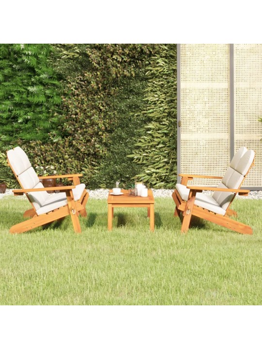 3dílná sada zahradního nábytku Adirondack masivní akácie