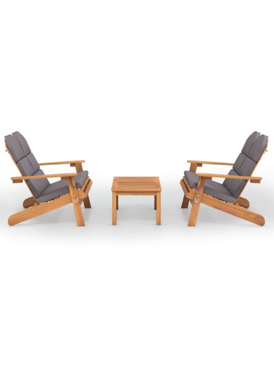 3dílná sada zahradního nábytku Adirondack masivní akácie