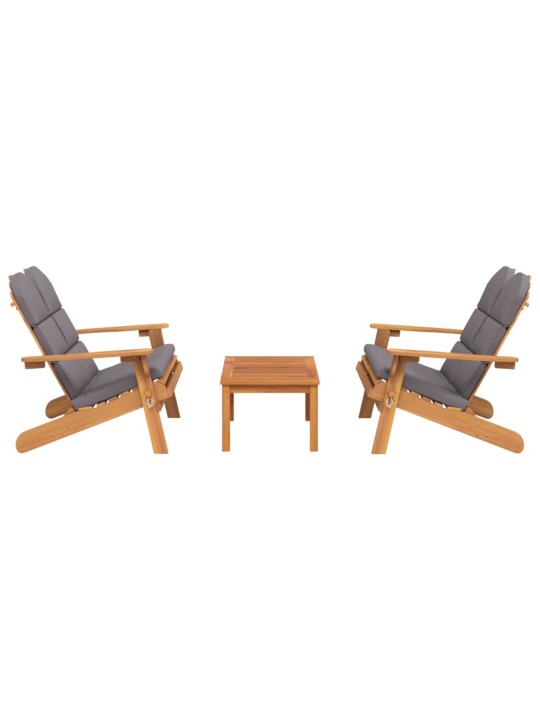 3dílná sada zahradního nábytku Adirondack masivní akácie
