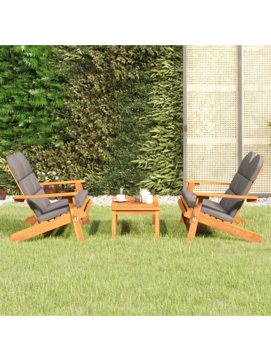 3dílná sada zahradního nábytku Adirondack masivní akácie