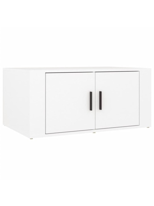 Konferenční stolek bílý 80 x 50 x 36 cm kompozitní dřevo