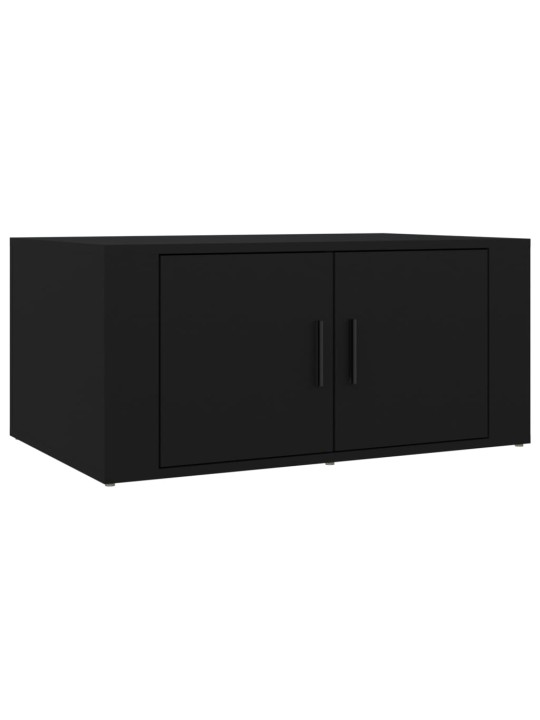 Konferenční stolek černý 80 x 50 x 36 cm kompozitní dřevo