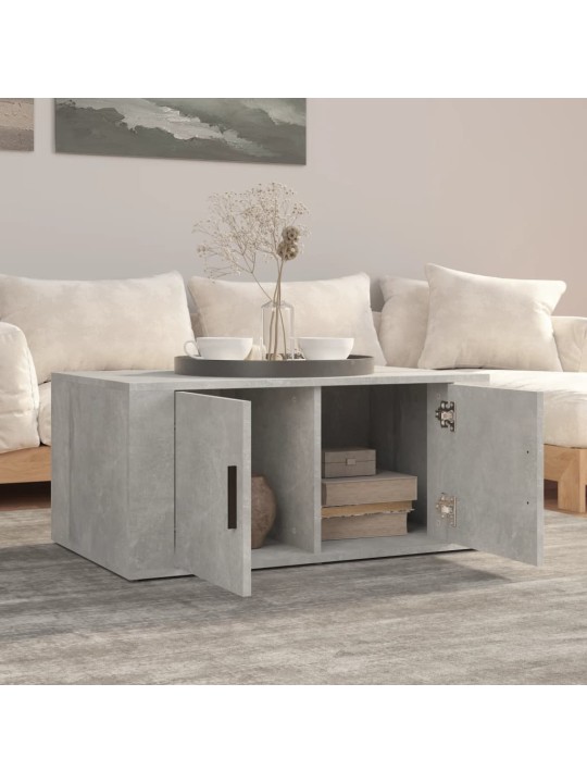 Konferenční stolek betonově šedý 80x50x36 cm kompozitní dřevo