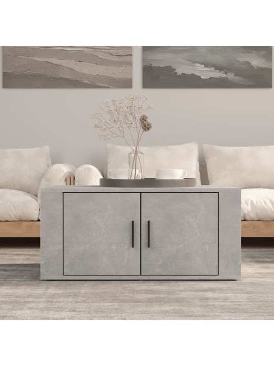 Konferenční stolek betonově šedý 80x50x36 cm kompozitní dřevo