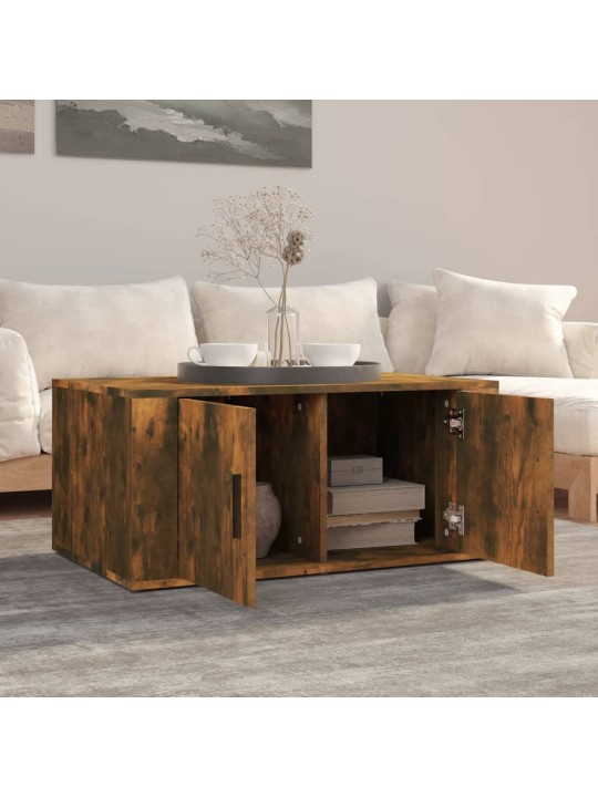 Konferenční stolek kouřový dub 80 x 50 x 36 cm kompozitní dřevo