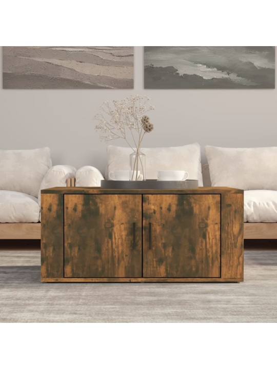 Konferenční stolek kouřový dub 80 x 50 x 36 cm kompozitní dřevo
