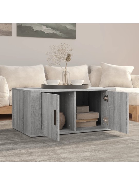 Konferenční stolek šedý sonoma 80 x 50 x 36 cm kompozitní dřevo