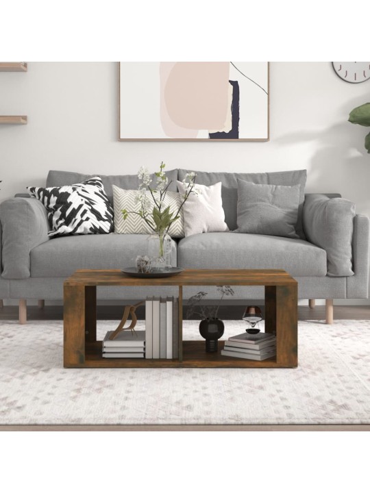 Konferenční stolek kouřový dub 100x50x36 cm kompozitní dřevo