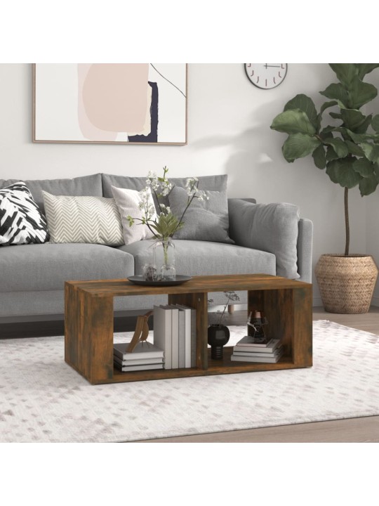 Konferenční stolek kouřový dub 100x50x36 cm kompozitní dřevo