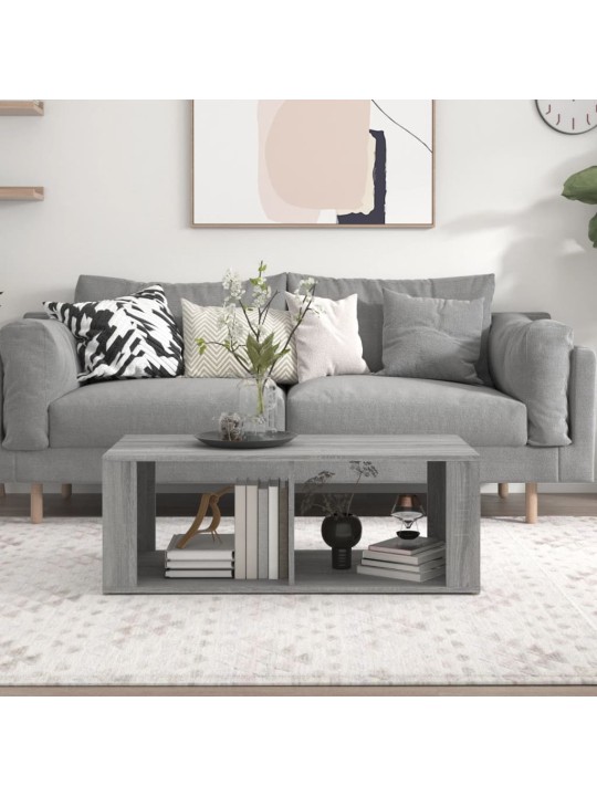 Konferenční stolek šedý sonoma 100x50x36 cm kompozitní dřevo