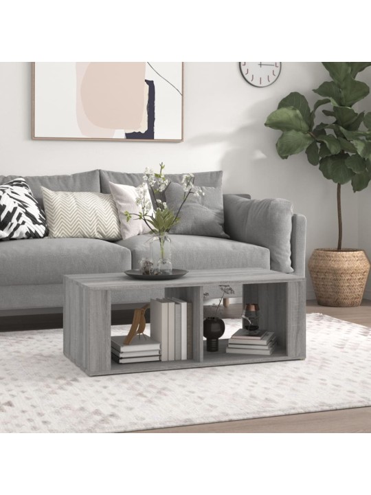 Konferenční stolek šedý sonoma 100x50x36 cm kompozitní dřevo