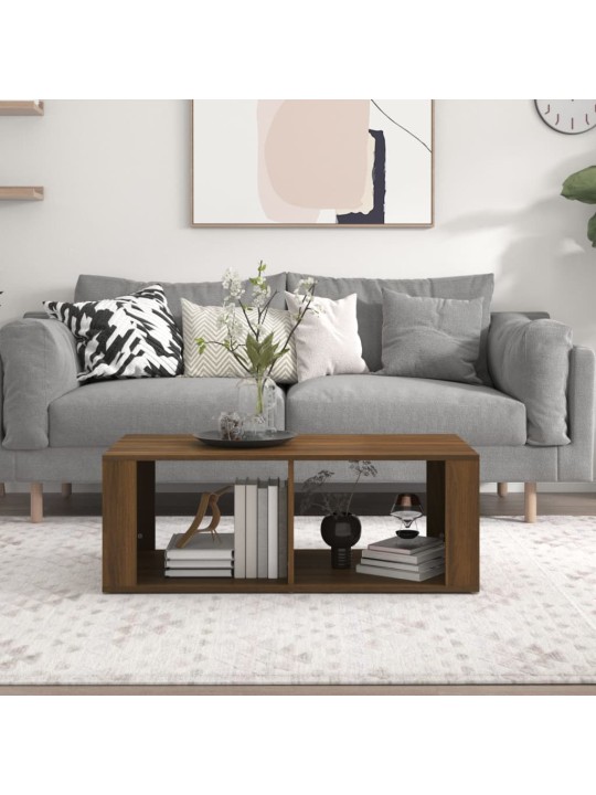 Konferenční stolek hnědý dub 100x50x36 cm kompozitní dřevo