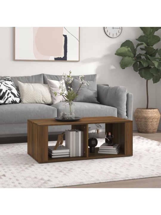 Konferenční stolek hnědý dub 100x50x36 cm kompozitní dřevo