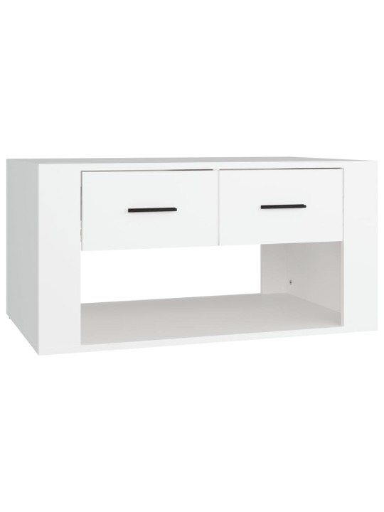 Konferenční stolek bílý 80 x 50 x 40 cm kompozitní dřevo