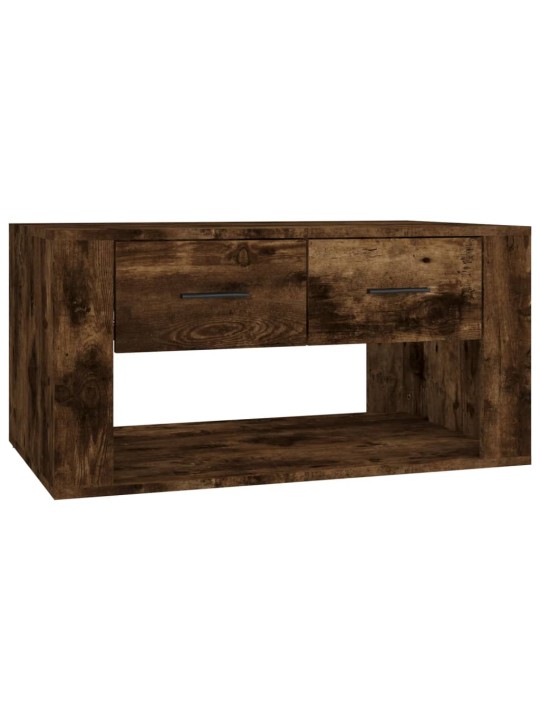 Konferenční stolek kouřový dub 80x50x40 cm kompozitní dřevo