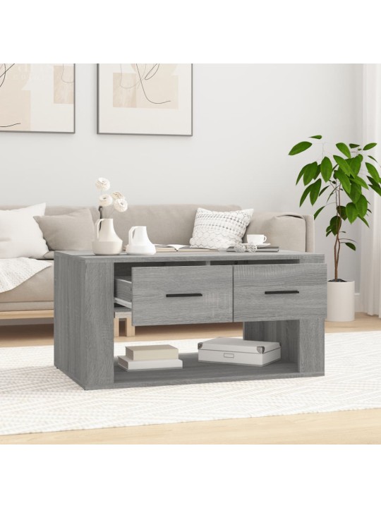 Konferenční stolek šedý sonoma 80x50x40 cm kompozitní dřevo
