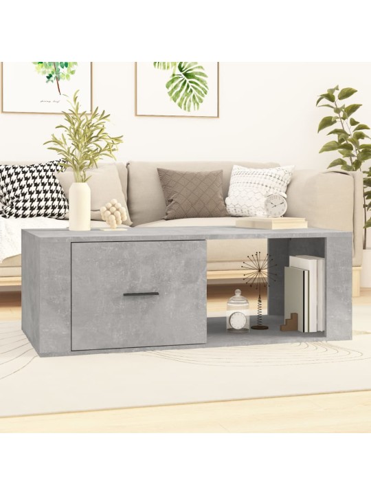 Konferenční stolek betonově šedý 100x50,5x35cm kompozitní dřevo