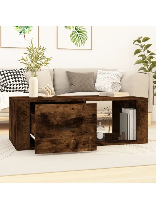 Konferenční stolek kouřový dub 100x50,5x35 cm kompozitní dřevo