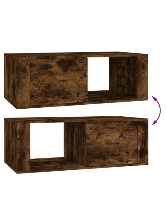 Konferenční stolek kouřový dub 100x50,5x35 cm kompozitní dřevo