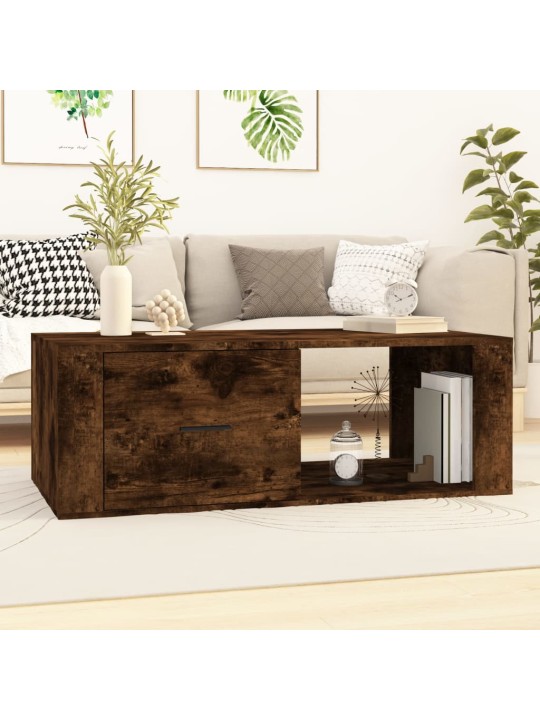 Konferenční stolek kouřový dub 100x50,5x35 cm kompozitní dřevo