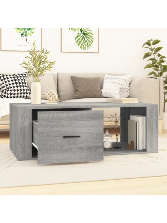 Konferenční stolek šedý sonoma 100x50,5x35 cm kompozitní dřevo