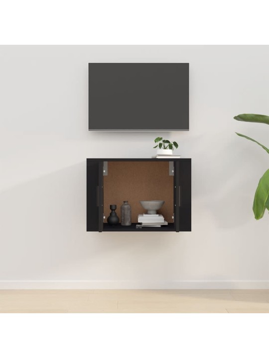 Nástěnná TV skříňka černá 57 x 34,5 x 40 cm