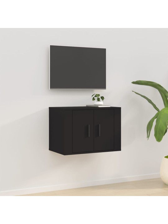 Nástěnná TV skříňka černá 57 x 34,5 x 40 cm
