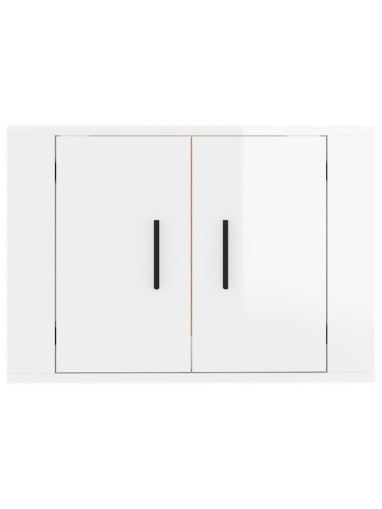 Nástěnná TV skříňka bílá s vysokým leskem 57 x 34,5 x 40 cm