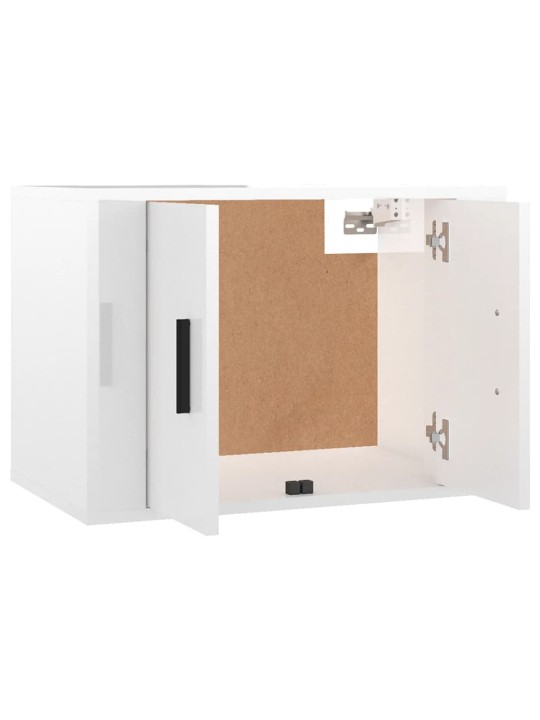 Nástěnná TV skříňka bílá s vysokým leskem 57 x 34,5 x 40 cm
