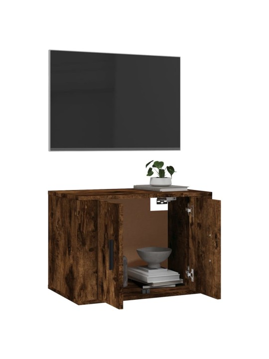 Nástěnná TV skříňka kouřový dub 57 x 34,5 x 40 cm