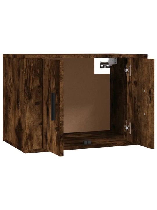 Nástěnná TV skříňka kouřový dub 57 x 34,5 x 40 cm