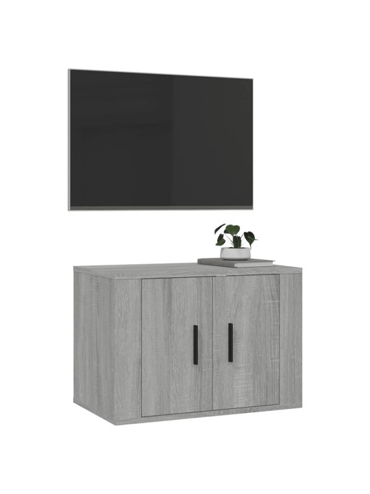 Nástěnná TV skříňka šedá sonoma 57 x 34,5 x 40 cm