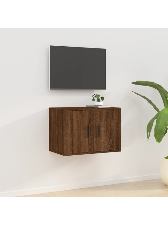 Nástěnná TV skříňka hnědý dub 57 x 34,5 x 40 cm