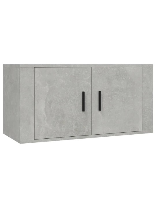 Nástěnná TV skříňka betonově šedá 80 x 34,5 x 40 cm