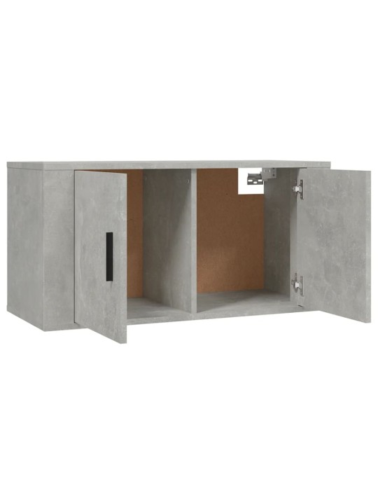 Nástěnná TV skříňka betonově šedá 80 x 34,5 x 40 cm