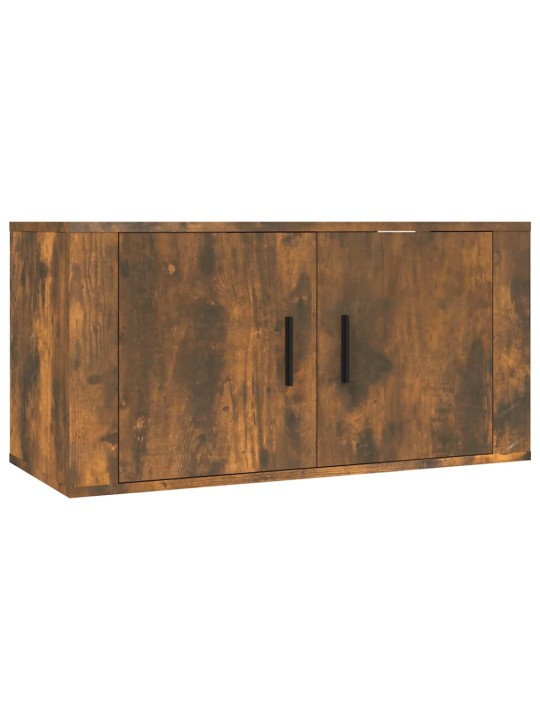 Nástěnná TV skříňka kouřový dub 80 x 34,5 x 40 cm