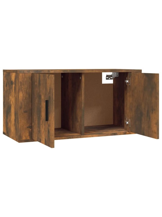 Nástěnná TV skříňka kouřový dub 80 x 34,5 x 40 cm