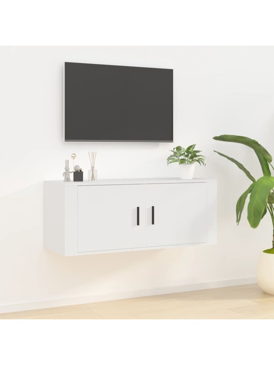 Nástěnná TV skříňka bílá 100x34,5x40 cm