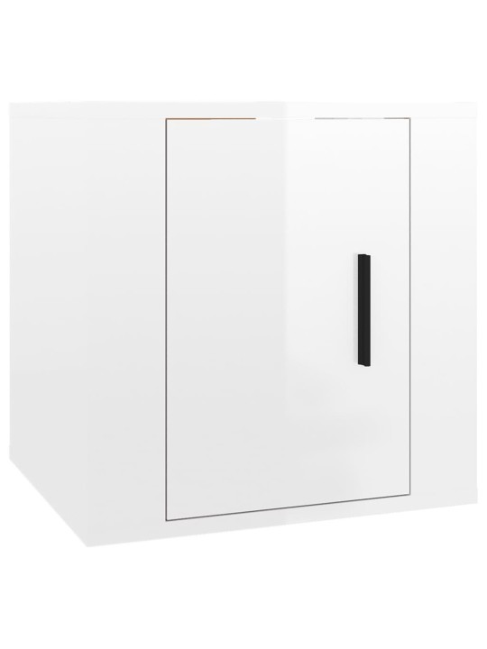 Nástěnná TV skříňka bílá s vysokým leskem 40 x 34,5 x 40 cm